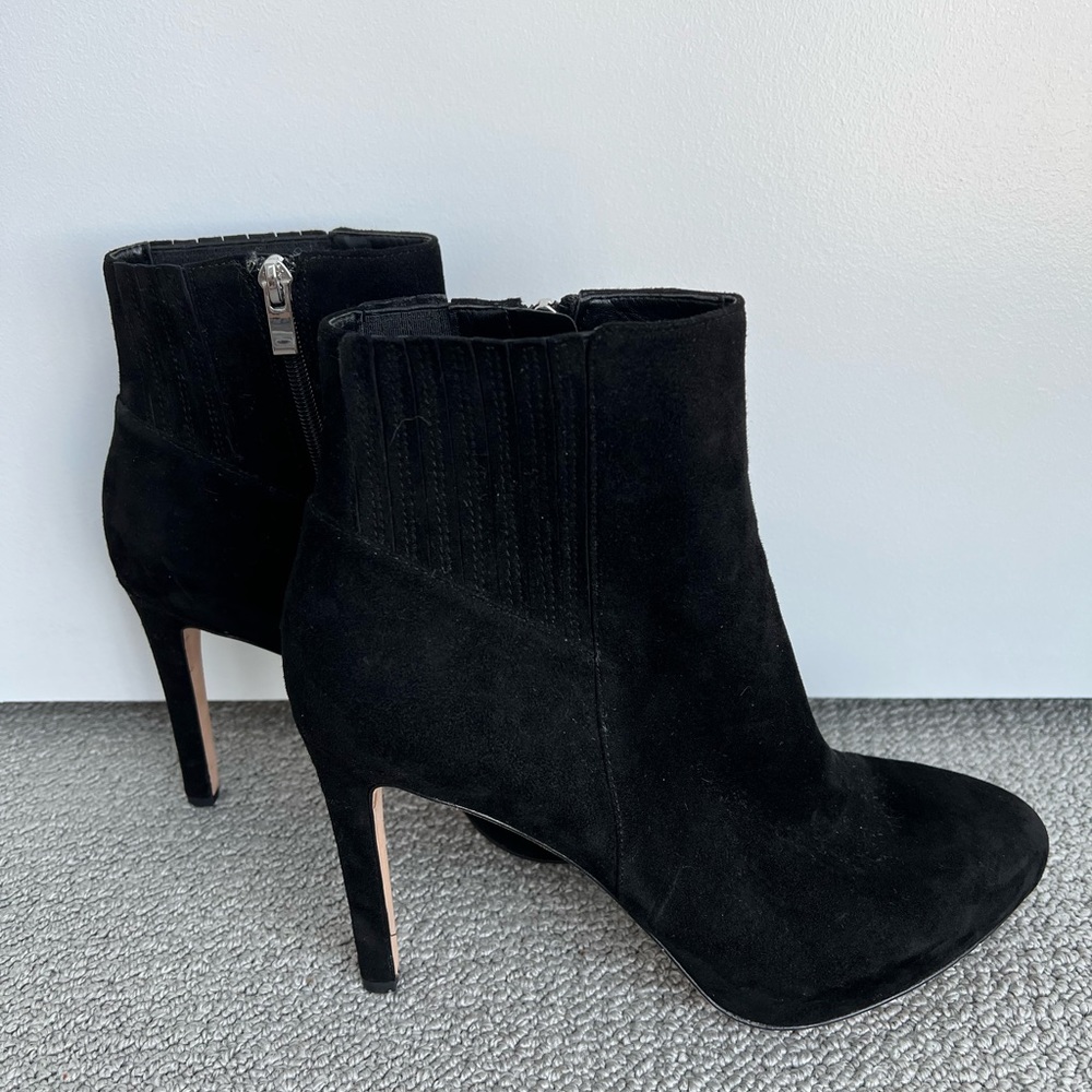 Via Spiga Black Suede Booties
